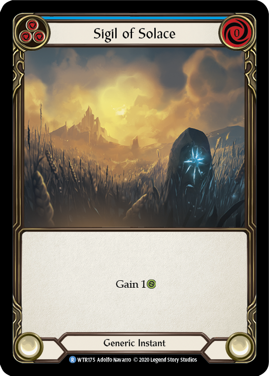 Sigil of Solace (Blue) [U-WTR175] (Welcome to Rathe Unlimited)  Unlimited Normal | Magic Magpie