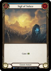 Sigil of Solace (Blue) [U-WTR175] (Welcome to Rathe Unlimited)  Unlimited Normal | Magic Magpie