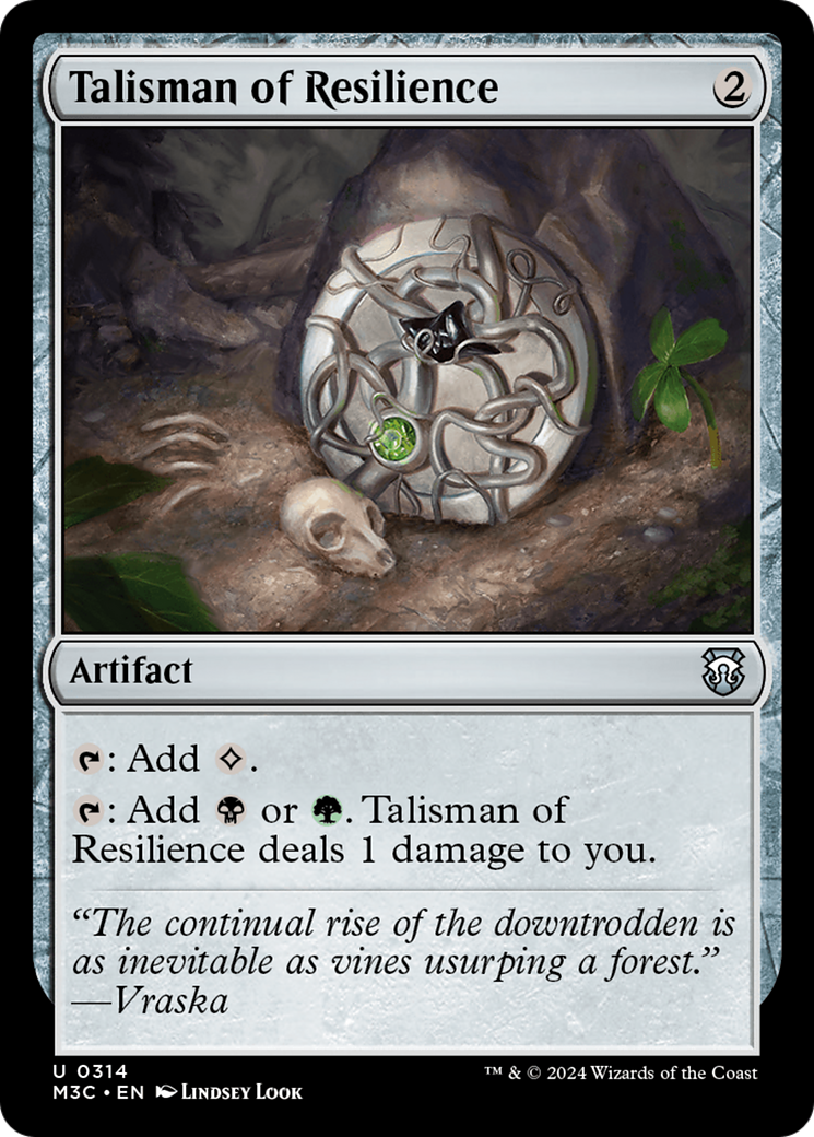 Talisman of Resilience (Ripple Foil) [Modern Horizons 3 Commander] | Magic Magpie