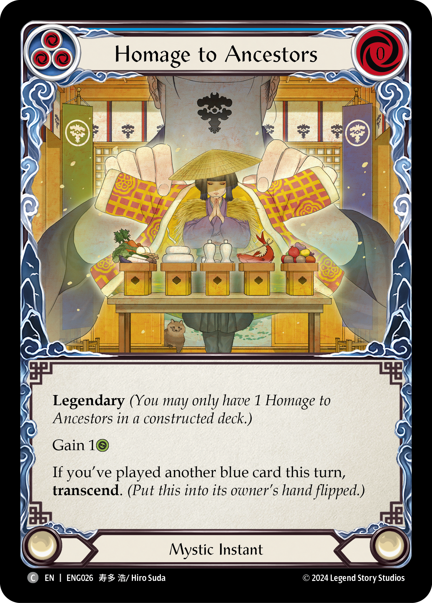 Homage to Ancestors [ENG026] (Part the Mistveil Enigma Blitz Deck) | Magic Magpie