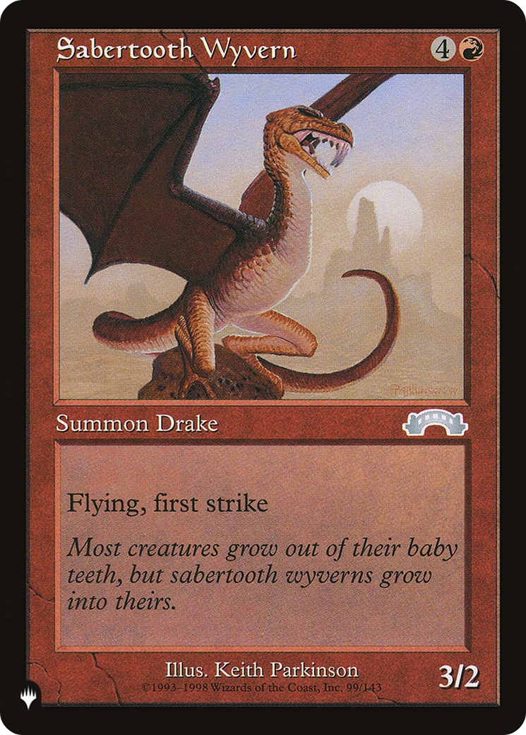 Sabertooth Wyvern [The List Reprints] | Magic Magpie