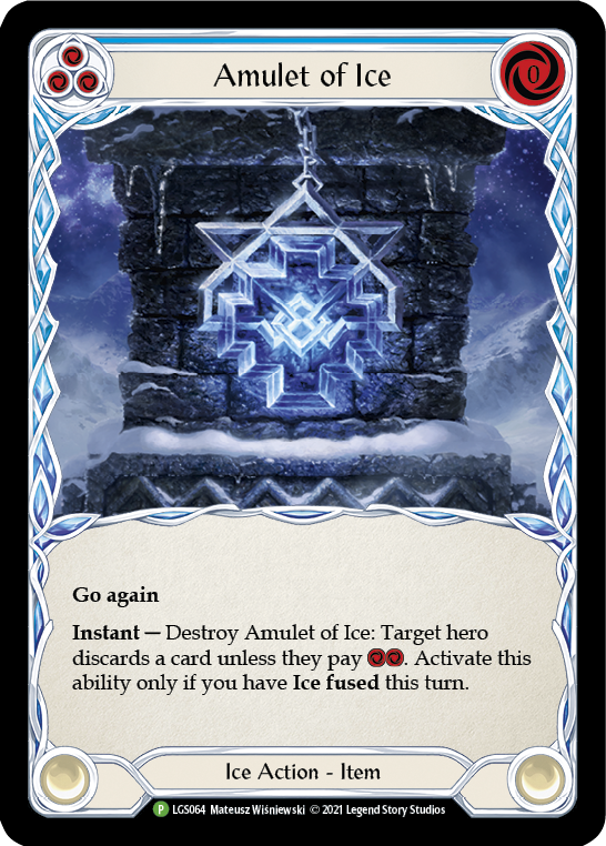 Amulet of Ice [LGS064] (Promo)  Cold Foil | Magic Magpie