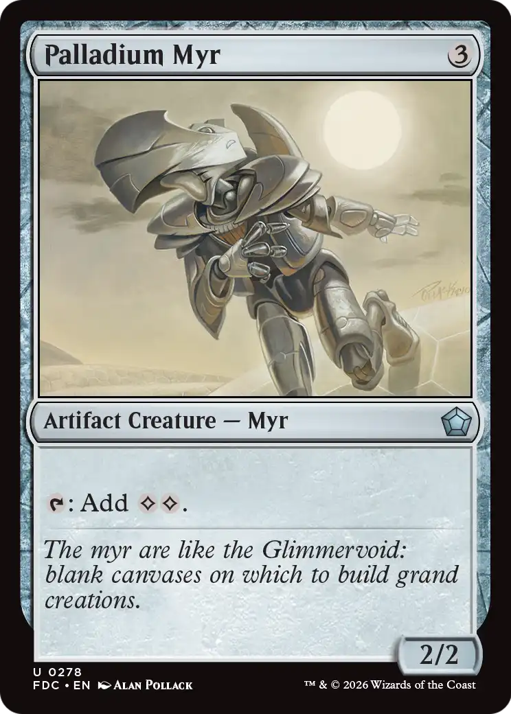 Palladium Myr [Foundations Commander] | Magic Magpie