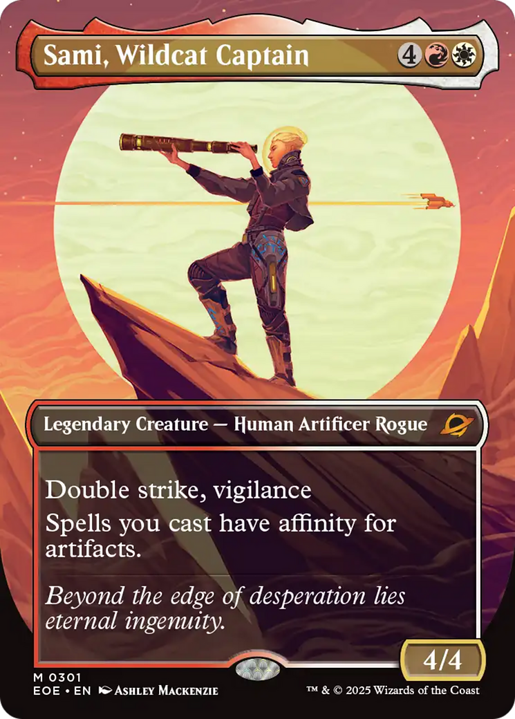 Sami, Wildcat Captain (Borderless) [Edge of Eternities] | Magic Magpie