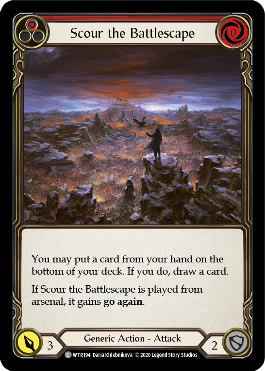 Scour the Battlescape (Red) [U-WTR194] (Welcome to Rathe Unlimited)  Unlimited Normal | Magic Magpie