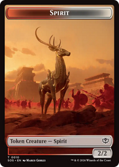 Copy // Spirit (0010) Double-Sided Token [Secrets of Strixhaven Tokens] | Magic Magpie