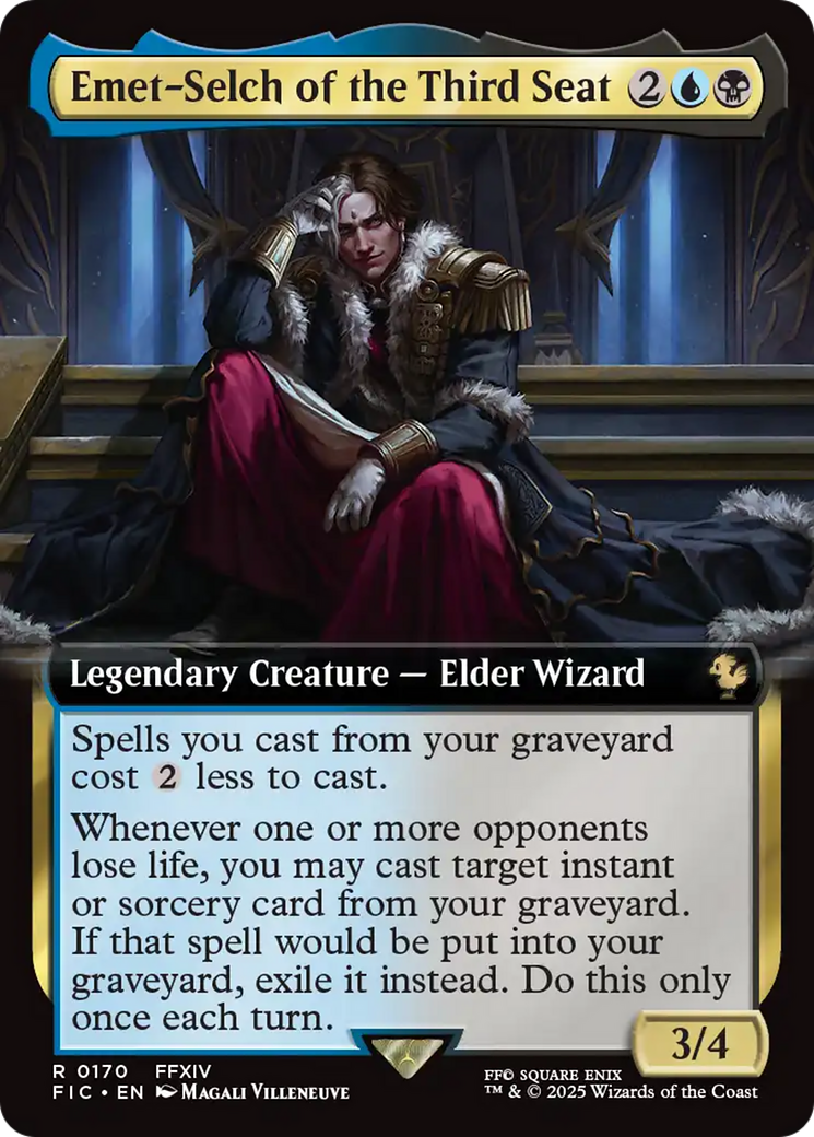 Emet-Selch of the Third Seat (Extended Art) [FINAL FANTASY Commander] | Magic Magpie