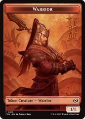 Goblin // Warrior Double-Sided Token [Tarkir: Dragonstorm Tokens] | Magic Magpie