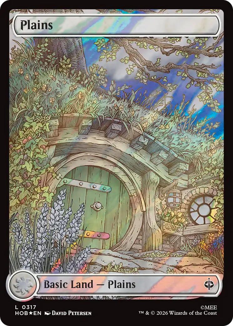 Plains (0317) (Surge Foil) [The Hobbit] | Magic Magpie