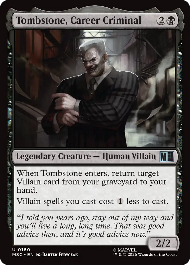 Tombstone, Career Criminal (0160) [Marvel Super Heroes Commander] | Magic Magpie