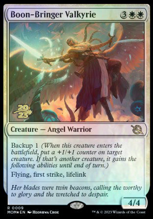 Boon-Bringer Valkyrie [March of the Machine Prerelease Promos] | Magic Magpie