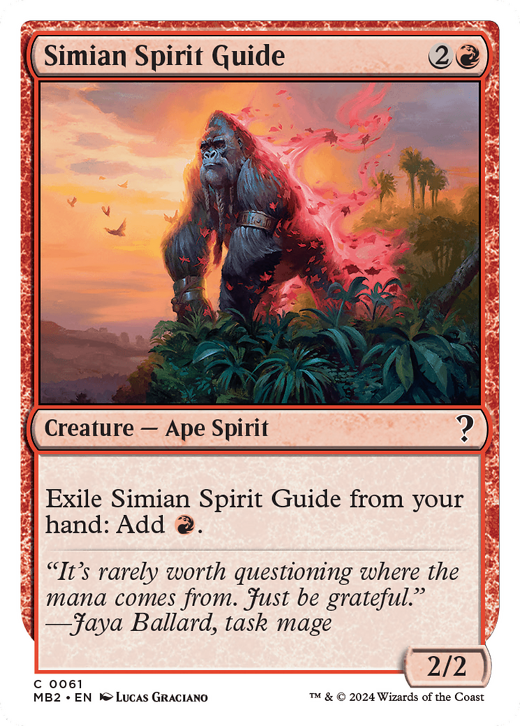 Simian Spirit Guide (White Border) [Mystery Booster 2] | Magic Magpie