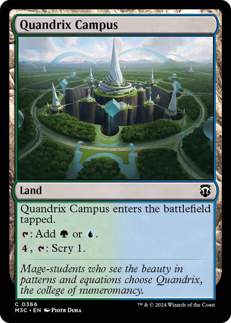 Quandrix Campus (Ripple Foil) [Modern Horizons 3 Commander] | Magic Magpie