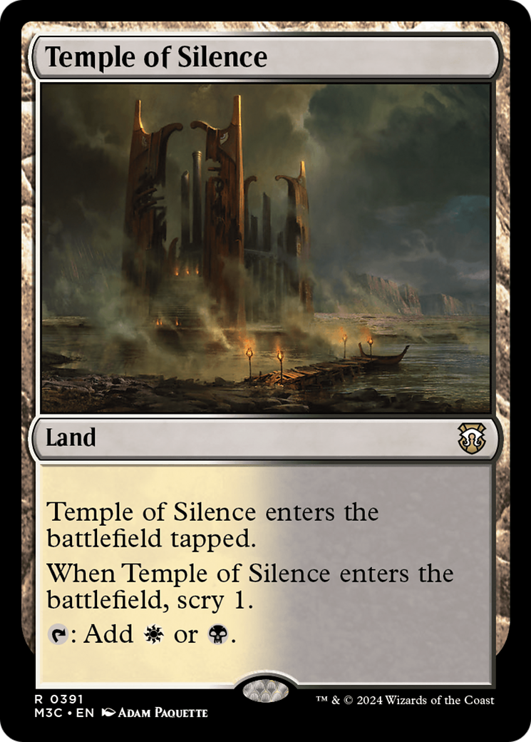 Temple of Silence (Ripple Foil) [Modern Horizons 3 Commander] | Magic Magpie