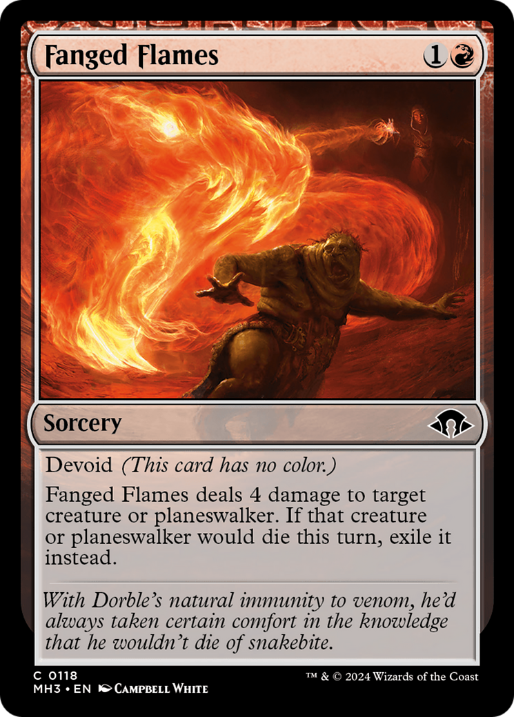 Fanged Flames [Modern Horizons 3] | Magic Magpie