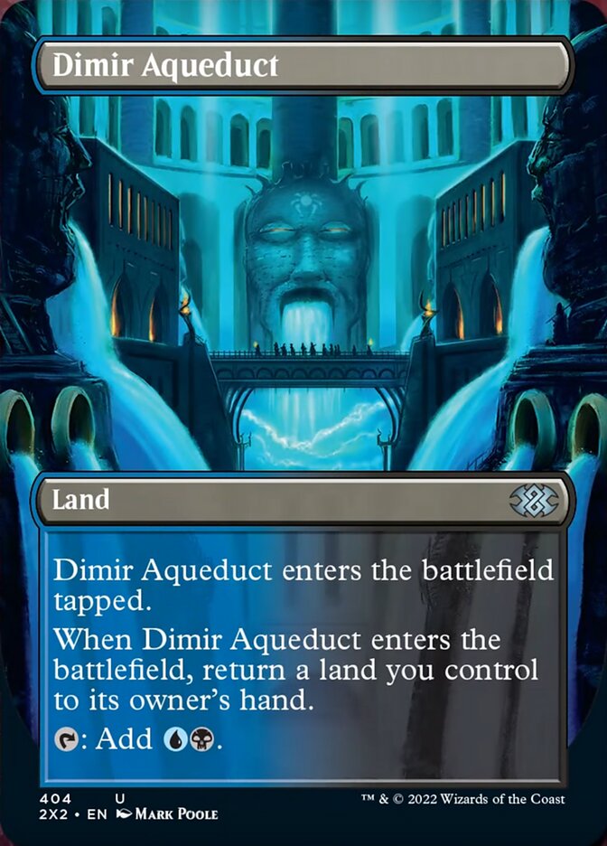 Dimir Aqueduct (Borderless Alternate Art) [Double Masters 2022] | Magic Magpie