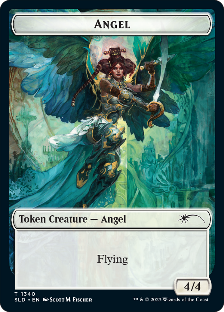 Angel // Spirit Double-Sided Token [Secret Lair Drop Series] | Magic Magpie