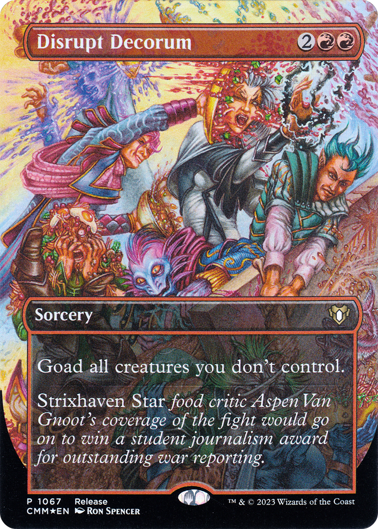 Disrupt Decorum (Borderless Alternate Art) [Commander Masters] | Magic Magpie