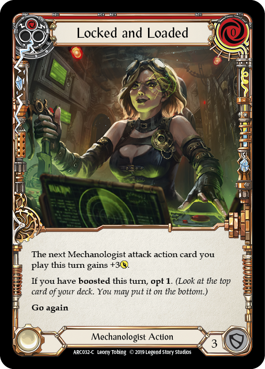 Locked and Loaded (Red) [ARC032-C] (Arcane Rising)  1st Edition Normal | Magic Magpie