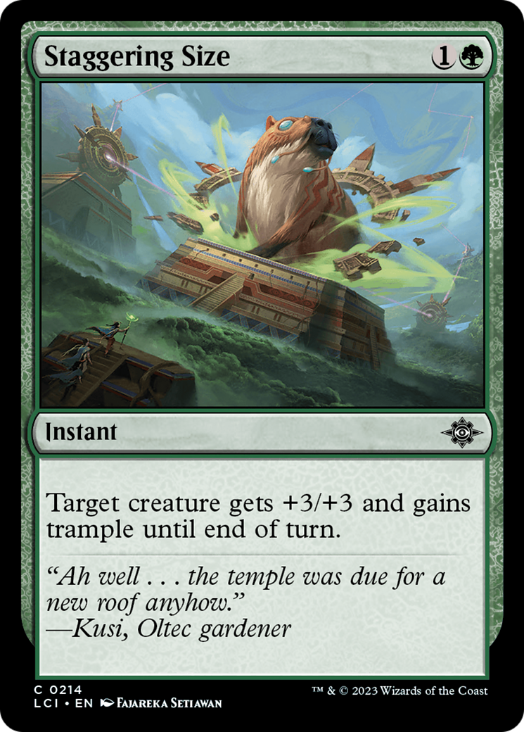 Staggering Size [The Lost Caverns of Ixalan] | Magic Magpie