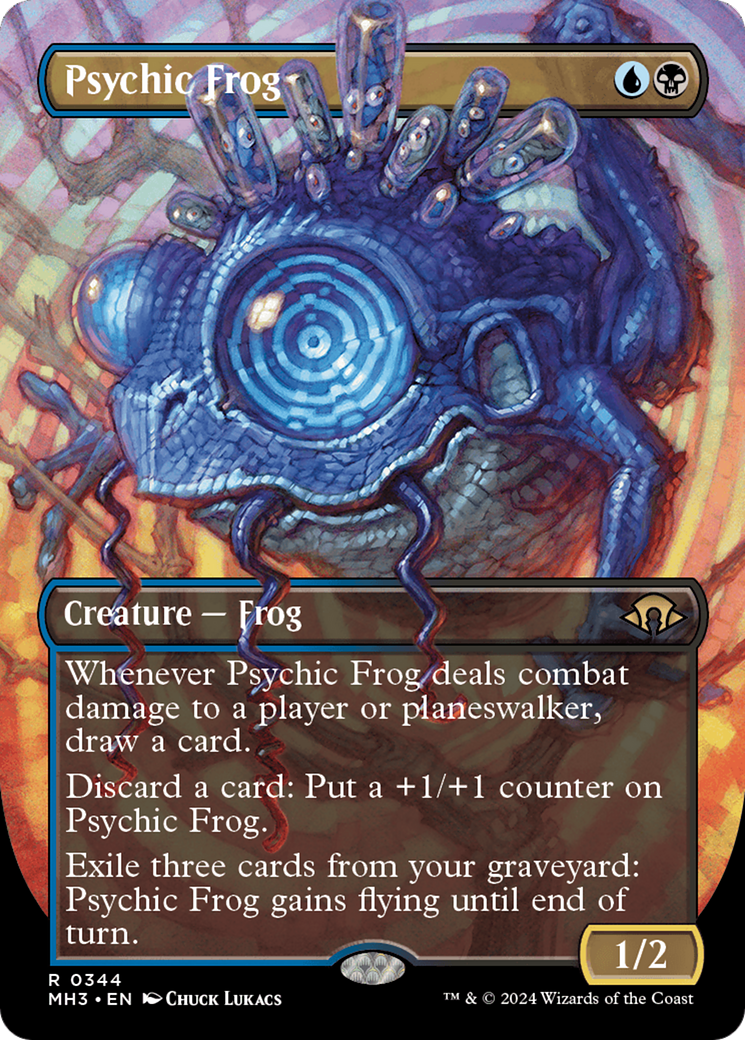 Psychic Frog (Borderless) [Modern Horizons 3] | Magic Magpie