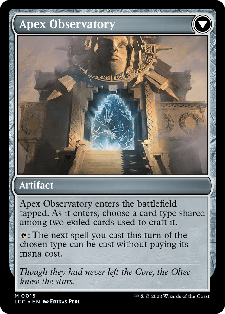 Eye of Ojer Taq // Apex Observatory [The Lost Caverns of Ixalan Commander] | Magic Magpie