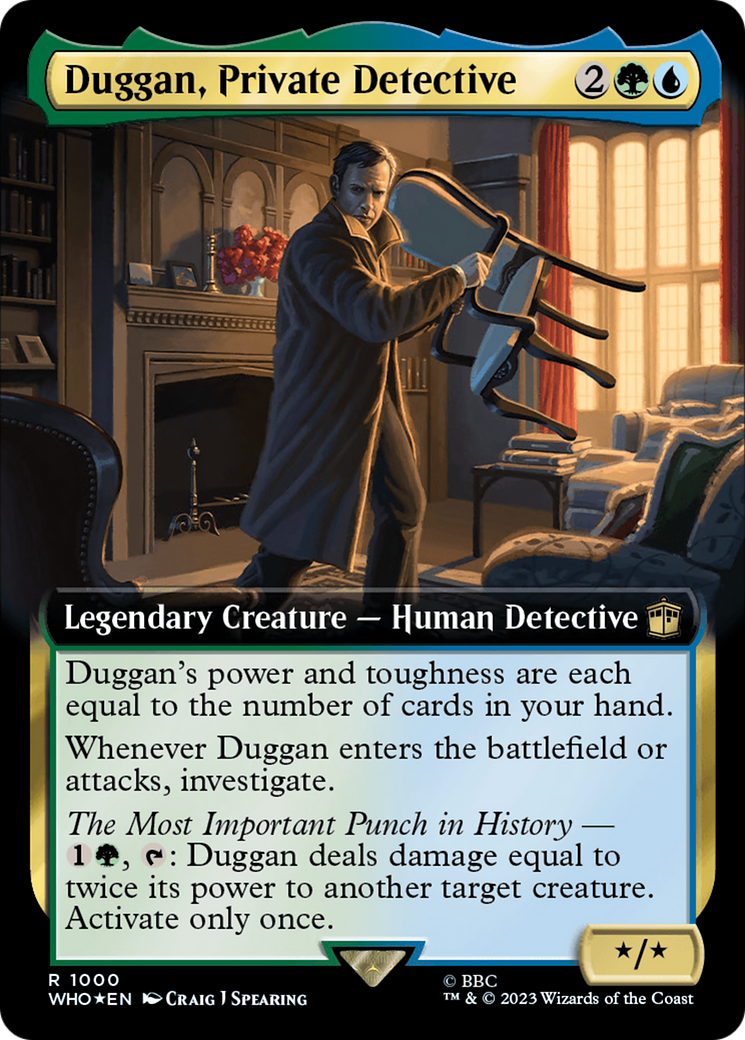 Duggan, Private Detective (Extended Art) (Surge Foil) [Doctor Who] | Magic Magpie