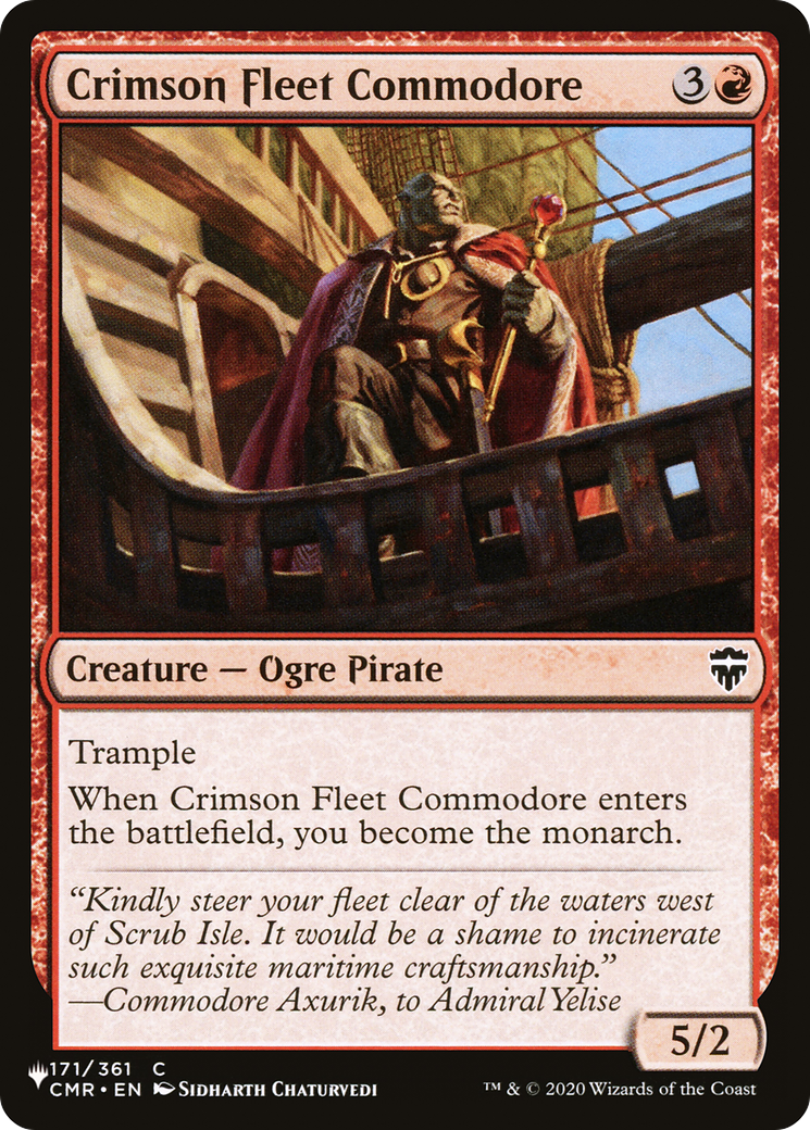 Crimson Fleet Commodore [The List] | Magic Magpie