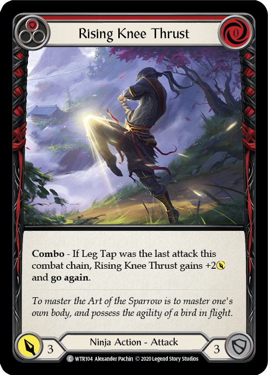 Rising Knee Thrust (Red) [U-WTR104] (Welcome to Rathe Unlimited)  Unlimited Normal | Magic Magpie