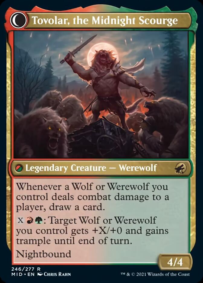 Tovolar, Dire Overlord // Tovolar, the Midnight Scourge [Innistrad: Midnight Hunt] | Magic Magpie