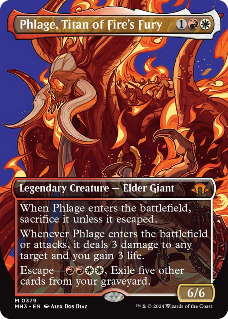 Phlage, Titan of Fire's Fury (Borderless) [Modern Horizons 3] | Magic Magpie