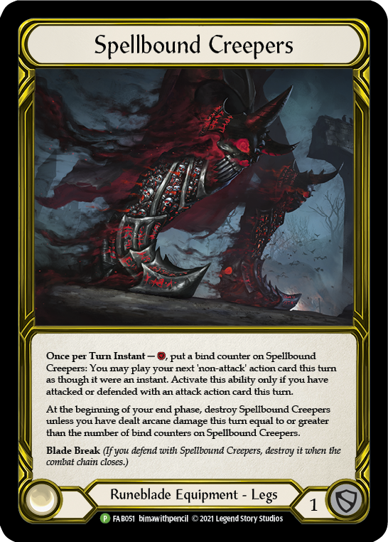 Spellbound Creepers (Golden) [FAB051] (Promo)  Cold Foil | Magic Magpie