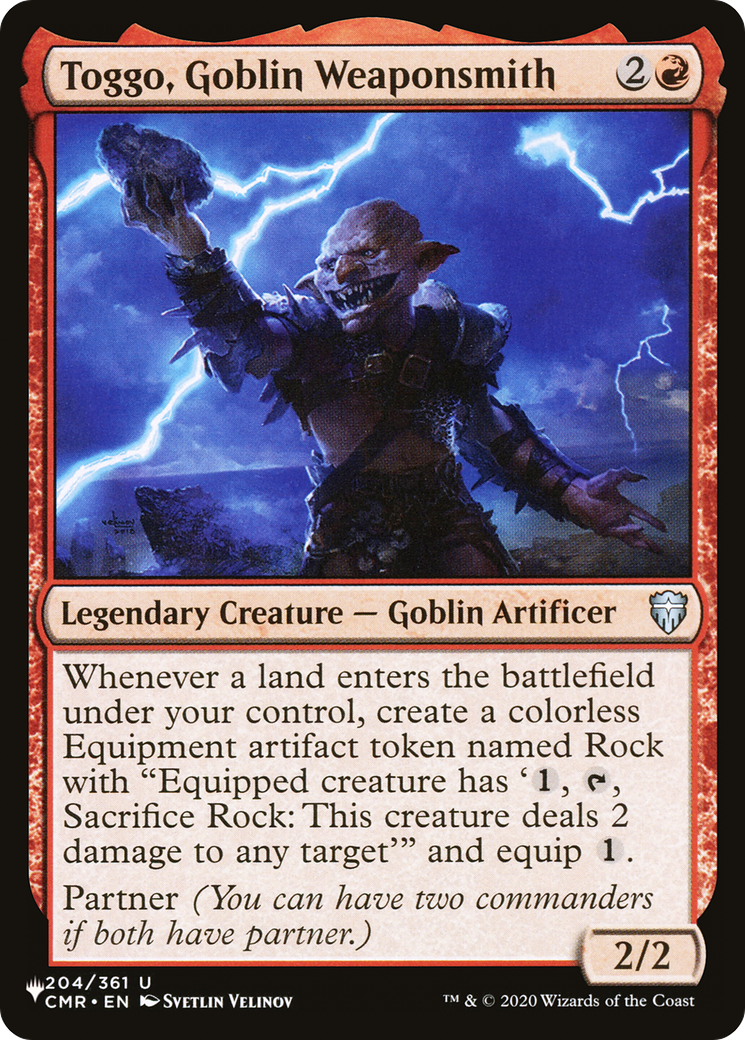 Toggo, Goblin Weaponsmith [The List Reprints] | Magic Magpie