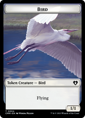 Copy (54) // Bird Double-Sided Token [Commander Masters Tokens] | Magic Magpie