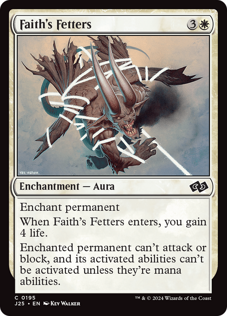 Faith's Fetters [Foundations Jumpstart] | Magic Magpie