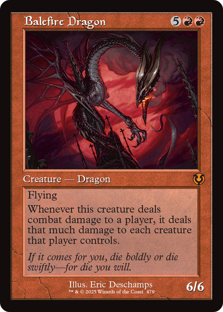 Balefire Dragon (Retro Frame) [Innistrad Remastered] | Magic Magpie