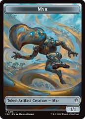 Angel // Myr Double-Sided Token [Reality Fracture Commander Tokens] | Magic Magpie