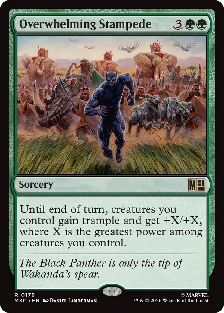 Overwhelming Stampede (Surge Foil) [Marvel Super Heroes Commander] | Magic Magpie