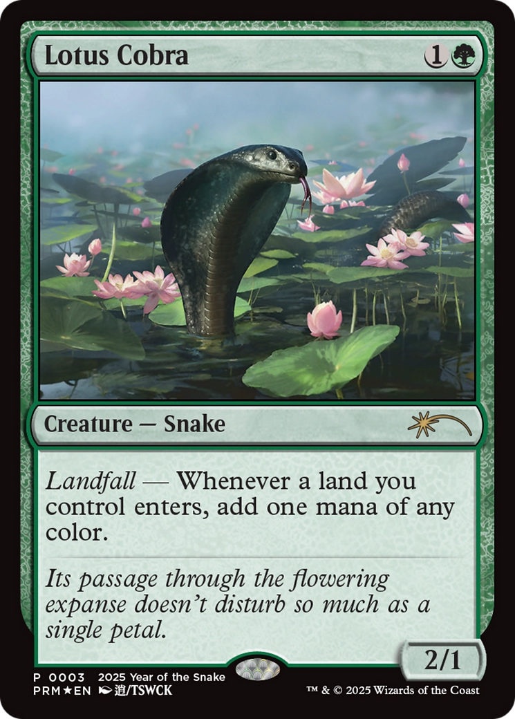 Lotus Cobra (Year of the Snake 2025) [Standard Showdown Promos] | Magic Magpie