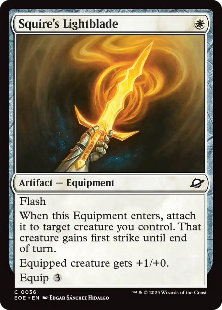 Squire's Lightblade [Edge of Eternities] | Magic Magpie