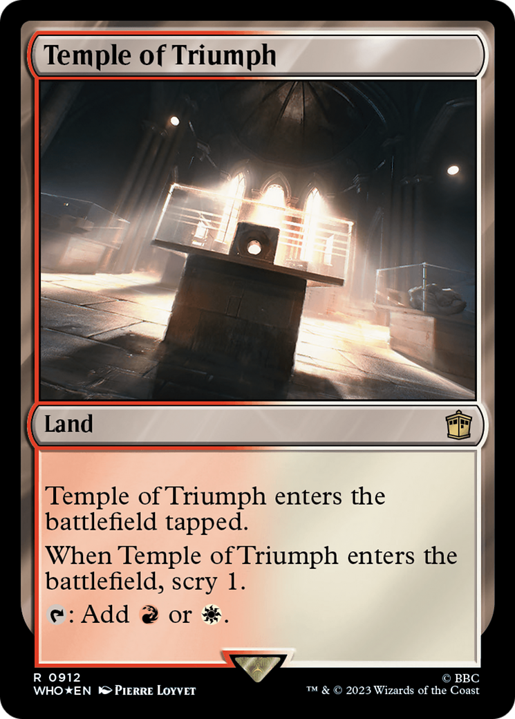 Temple of Triumph (Surge Foil) [Doctor Who] | Magic Magpie
