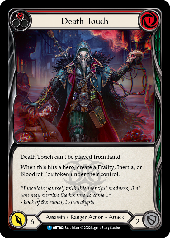 Death Touch (Red) [OUT162] (Outsiders)  Rainbow Foil | Magic Magpie