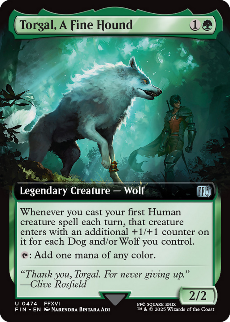 Torgal, A Fine Hound (Extended Art) [FINAL FANTASY] | Magic Magpie