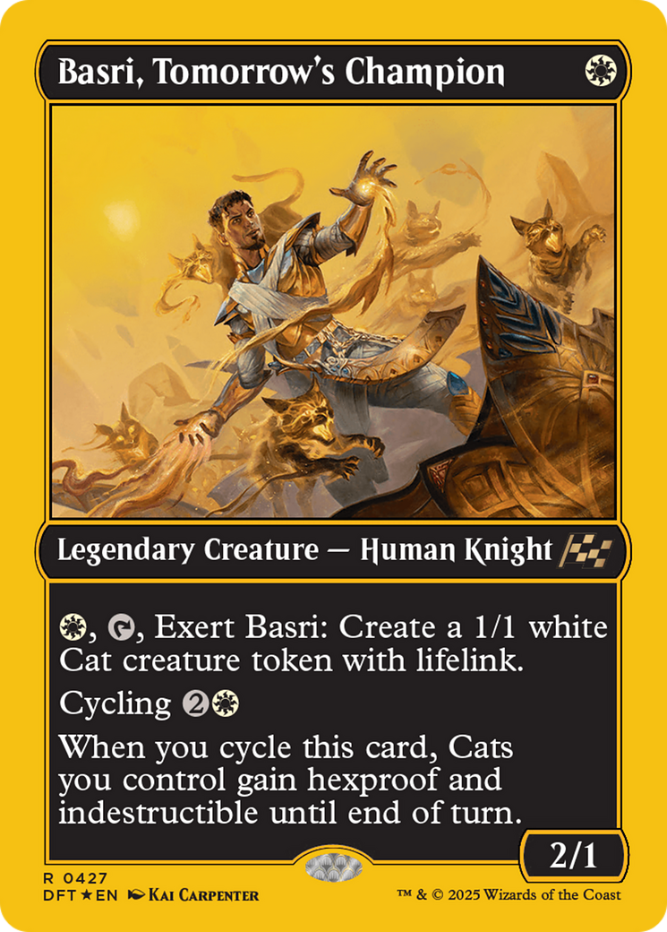 Basri, Tomorrow's Champion (First-Place Foil) [Aetherdrift] | Magic Magpie