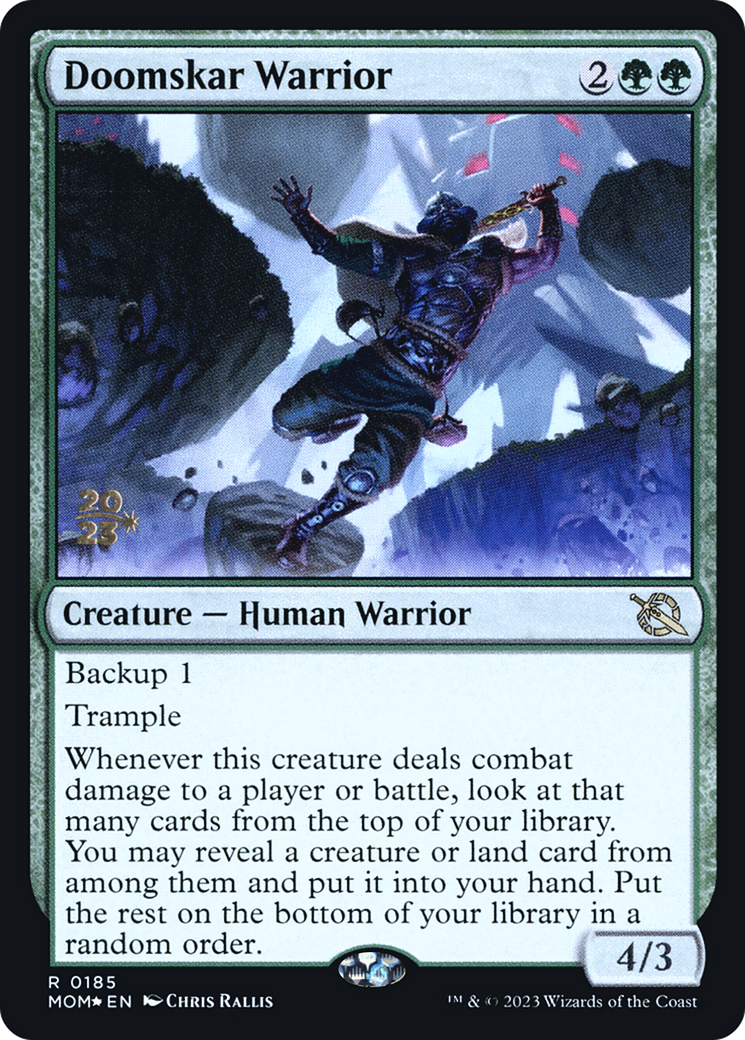 Doomskar Warrior [March of the Machine Prerelease Promos] | Magic Magpie