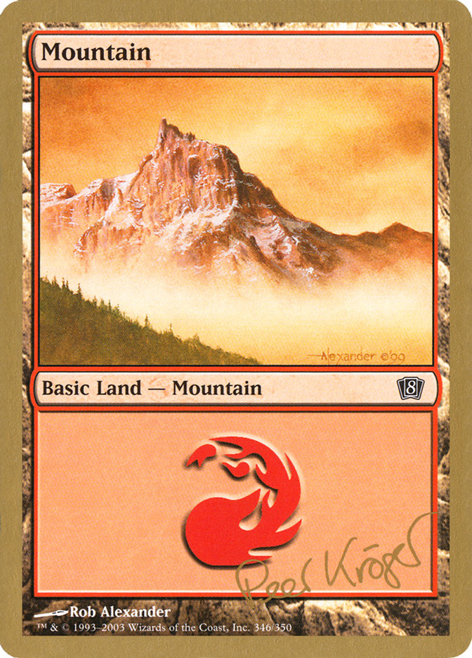 Mountain (pk346) (Peer Kroger) [World Championship Decks 2003] | Magic Magpie