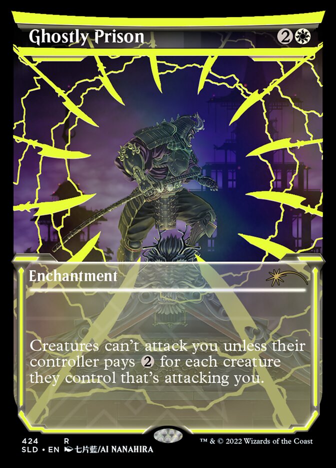 Ghostly Prison (Neon Ink Yellow) [Secret Lair Drop Series] | Magic Magpie