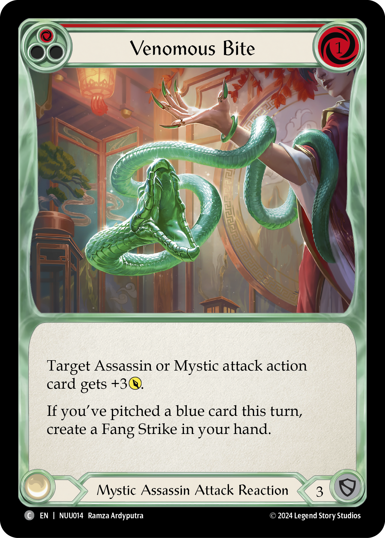 Venomous Bite [NUU014] (Part the Mistveil Nuu Blitz Deck) | Magic Magpie