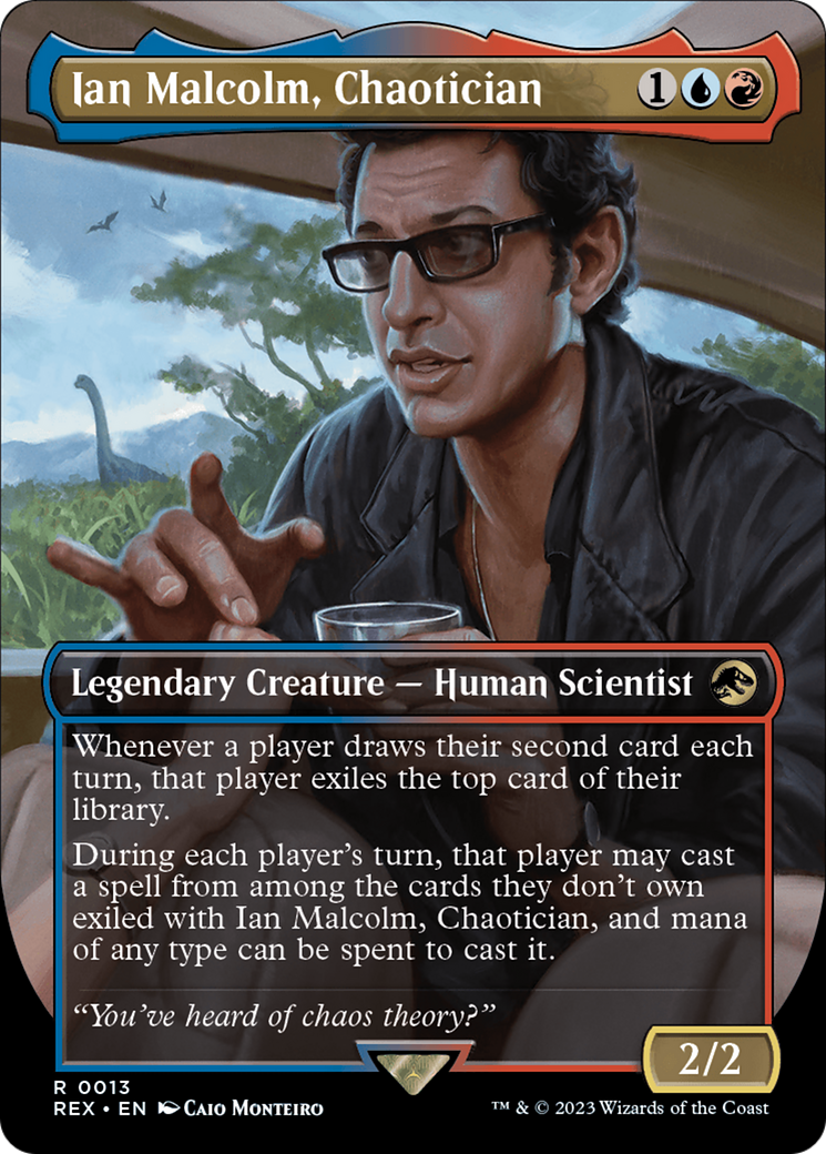 Ian Malcolm, Chaotician (Borderless) [Jurassic World Collection] | Magic Magpie