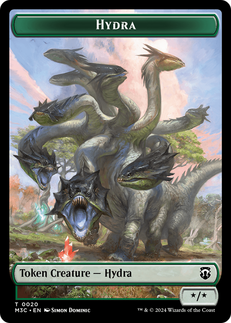 Hydra // Boar Double-Sided Token [Modern Horizons 3 Commander Tokens] | Magic Magpie